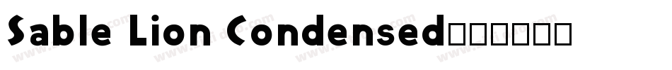 Sable Lion Condensed字体转换